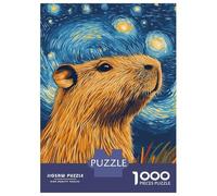 Rompecabezas De 1000 Piezas para Adultos Starry Capybara Rompecabezas para Adultos Juguetes Antiestrés Corte De Precisión Actividades Divertidas En Casa 70x50cm/1000pcs