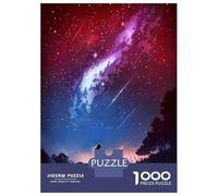 Rompecabezas De 1000 Piezas para Adultos Starry Galaxy Night Girl Rompecabezas para Adultos Juego De Ingenio Decoración del Hogar Actividades Divertidas En Casa 38x26cm/1000pcs