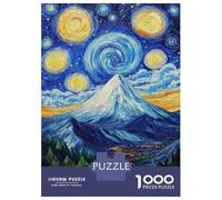 Rompecabezas De 1000 Piezas para Adultos Starry Mountain Majesty Rompecabezas para Adultos Juguetes Antiestrés Difícil Difícil Y Desafiante 38x26cm/1000pcs