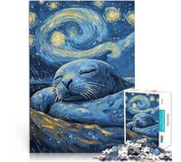 Rompecabezas de 1000 piezas para adultos Starry Night Seal Trainieren Sie Ihr Gehirn und Ihre Hände Ein Kunstwerk52 x 38 cm