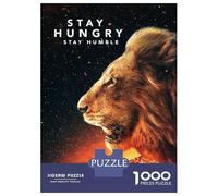 Rompecabezas De 1000 Piezas para Adultos Stay Hungry Rompecabezas para Adultos Juego De Ingenio Desafío Difícil Desafiante De Completar 52x38cm/1000pcs