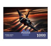 Rompecabezas De 1000 Piezas para Adultos Stealth Fighter Jet Rompecabezas para Adultos Juguete Decoración De Pared Decoración De Pared Regalos Y Cumpleaños Únicos 52x38cm/1000pcs
