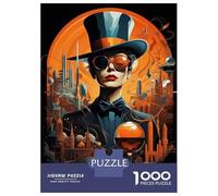 Rompecabezas De 1000 Piezas para Adultos Steampunk Art Print Rompecabezas para Adultos Juego De Ingenio para La Diversión Familiar Cumpleaños 52x38cm/1000pcs