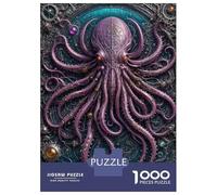 Rompecabezas De 1000 Piezas para Adultos Steampunk Cthulhu Rompecabezas para Adultos Juegos Relajantes Regalos para Mujeres Desafiantes para Completar 38x26cm/1000pcs