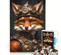 Rompecabezas de 1000 Piezas para Adultos Steampunk Fantastic Mr Fox Juego Interactivo antiestrés cumpleaños y Navidad 50x75cm