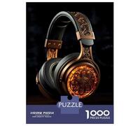 Rompecabezas De 1000 Piezas para Adultos Steampunk Headphones for Men Rompecabezas para Adultos Juguetes Antiestrés para La Diversión Familiar Actividades Divertidas En Casa 38x26cm/1000pcs
