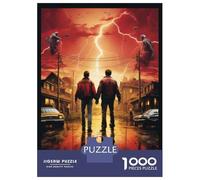 Rompecabezas De 1000 Piezas para Adultos Stranger Things Season 4 Poster Rompecabezas Juguete Decoración De Pared Difícil Difícil Cumpleaños Y Navidad 52x38cm/1000pcs