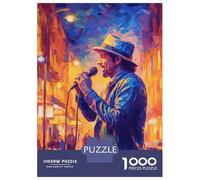 Rompecabezas De 1000 Piezas para Adultos Street Singer Rompecabezas para Adultos Juegos Familiares para La Diversión Familiar Regalo De Cumpleaños, Regalos, 52x38cm/1000pcs
