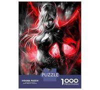 Rompecabezas De 1000 Piezas para Adultos Succubus Demon Girl Rompecabezas Juguetes Antiestrés Decoración del Hogar Difícil Y Desafiante 52x38cm/1000pcs