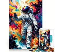 Rompecabezas de 1000 Piezas para Adultos Sueño de Astronauta,decoración de Corte preciso,Juguete para ejercitar la Mente,Ideal para el Tiempo Libre,Regalo de cumpleaños (38x26cm)