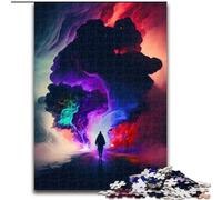 Rompecabezas de 1000 Piezas para Adultos Sueños Coloridos de Madera, divertirse en Familia en cumpleaños y Navidad 50x75cm Actividad de Noche de Juegos Familiar Atractiva