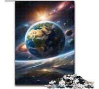 Rompecabezas de 1000 Piezas para Adultos Sueños de la Tierra, de Madera, desafiante Rompecabezas para Adolescentes, Ideal para una Noche de Juegos en Familia, 1000 Piezas(50x75cm)