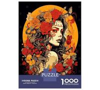Rompecabezas De 1000 Piezas para Adultos Sugar Skull Mexican Art Rompecabezas para Adultos Juguete Decoración De Pared Difícil Difícil Y Desafío 70x50cm/1000pcs
