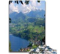 Rompecabezas de 1000 Piezas para Adultos, Suiza, Berna, Ciudad, Adolescente Diversión Familiar, Toda la Familia (26x38cm)