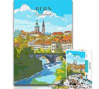 Rompecabezas de 1000 Piezas para Adultos, Suiza, Berna, Viaje, 1000 Piezas para Adultos, Juego desafiante, Juguetes, Toda la Familia, 26x38cm