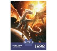 Rompecabezas De 1000 Piezas para Adultos Sunfire Sovereign Dragon Rompecabezas para Adultos Juegos Relajantes Desafío Difícil Reducción del Estrés Regalos 52x38cm/1000pcs