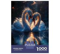 Rompecabezas De 1000 Piezas para Adultos Sunset Swan Love Rompecabezas para Adultos Juegos Familiares para La Diversión Familiar Regalo De Cumpleaños, Regalos, 70x50cm/1000pcs
