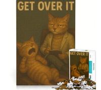 Rompecabezas de 1000 Piezas para Adultos Supéralo ︰ Terapia con Gatos, Juguete Educativo, relajación Intelectual, colección de Artistas, Bellas Artes 38x26cm