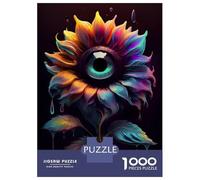 Rompecabezas De 1000 Piezas para Adultos Surreal Sunflower Eye Rompecabezas Juegos Familiares Difícil Difícil Cumpleaños Y Navidad 52x38cm/1000pcs