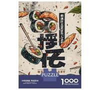 Rompecabezas De 1000 Piezas para Adultos Sushi and Go Japanese Vintage Rompecabezas para Adultos Juegos De Relajación Análisis Y Lógica Regalos para Amigos Y Familiares 70x50cm/1000pcs