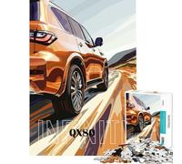 Rompecabezas de 1000 Piezas para Adultos SUV Infiniti QX desafío Educativo de análisis y lógica Juguete Educativo para Mayores de 14 años Juego de Rompecabezas Incluido 38x26cm