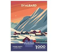 Rompecabezas De 1000 Piezas para Adultos Svalbard Arctic Serenity Rompecabezas para Adultos Juego Práctico Decoración De Pared Regalos para Amigos Y Familiares 70x50cm/1000pcs
