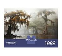 Rompecabezas De 1000 Piezas para Adultos Swampy Trees with Spanish Moss Rompecabezas para Adultos Juegos De Relajación Regalos para Mujeres Cumpleaños Y Navidad 70x50cm/1000pcs