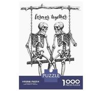 Rompecabezas De 1000 Piezas para Adultos Swing Skeleton Love Rompecabezas para Adultos Juegos Familiares para La Diversión Familiar Regalo De Cumpleaños, Regalos, 70x50cm/1000pcs