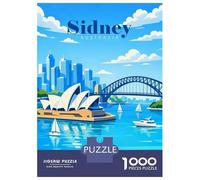 Rompecabezas De 1000 Piezas para Adultos Sydney Australia Travel Rompecabezas para Adolescentes Juegos Familiares Difícil Difícil Interacción Entre Padres E Hijos 52x38cm/1000pcs