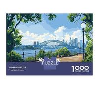 Rompecabezas De 1000 Piezas para Adultos Sydney Harbour Bridge View Rompecabezas para Adultos Juegos Relajantes Regalos para Mujeres Regalos para Reducir El Estrés 70x50cm/1000pcs