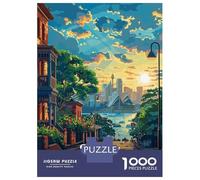 Rompecabezas De 1000 Piezas para Adultos Sydney Sunset Cityscape Rompecabezas para Adultos Juguete Decoración De Pared Regalos para Mujeres para Cumpleaños, Navidad 70x50cm/1000pcs