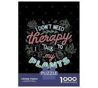 Rompecabezas De 1000 Piezas para Adultos Talk To My Plants Rompecabezas para Adultos Juegos Relajantes para La Diversión Familiar Interacción Entre Padres E Hijos 52x38cm/1000pcs
