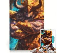 Rompecabezas de 1000 Piezas para Adultos Tauro Santo Dorado Juego de ingenio dificultad Alta para Mejorar el Amor en Pareja 38x26cm