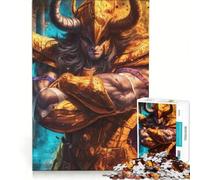 Rompecabezas de 1000 Piezas para Adultos Tauro Santo Dorado Juego de ingenio Interesante para Reducir el estrés para Mejorar el Amor Entre Parejas 38x52cm