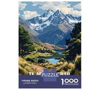 Rompecabezas De 1000 Piezas para Adultos Te Araroa Trail, New Zealand Landscape Rompecabezas para Adultos Juego Familiar Carrera De Velocidad Manual Desafiante para Completar 52x38cm/1000pcs