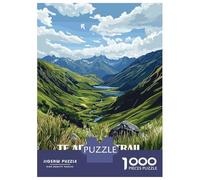 Rompecabezas De 1000 Piezas para Adultos Te Araroa Trail New Zealand Rompecabezas para Adultos Juegos De Relajación Desafío Difícil Regalo De Cumpleaños, Regalos, 38x26cm/1000pcs