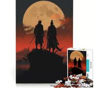 Rompecabezas de 1000 Piezas para Adultos, temática de la Saga samurái de la Luna Llena, Juegos educativos, Actividades Divertidas para Hacer en casa, Ideal para cumpleaños y Navidad 38x26cm