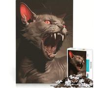 Rompecabezas de 1000 Piezas para Adultos, temática de Terror Negro, Juego de ingenio, Actividades Divertidas para Hacer en casa, colección de Artistas, Bellas Artes 38x26cm