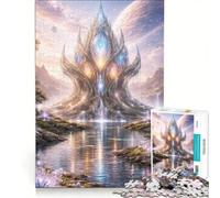 Rompecabezas de 1000 Piezas para Adultos, temática Espacial de fantasía Diurna, Juguetes para armar, Carrera de Velocidad Manual, con Piezas de Formas aleatorias Que encajan Perfectamente 50x75cm