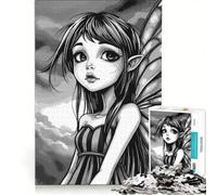 Rompecabezas de 1000 Piezas para Adultos, temática gótica de Hadas, Juego práctico, Carrera de Velocidad Manual, con Piezas de Formas aleatorias Que encajan Perfectamente 50x75cm