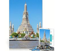 Rompecabezas de 1000 Piezas para Adultos Templo de Bangkok,Tailandia Arte de Corte preciso Juguete Creativo para desarrollar la Creatividad Juego para el Tiempo Libre Regalo Relajante de Navidad