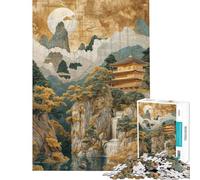 Rompecabezas de 1000 Piezas para Adultos Templo de la Belleza Rompecabezas para Adultos Juegos Familiares desafío difícil cumpleaños y Navidad (tamaño 50x75cm)
