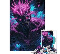 Rompecabezas de 1000 Piezas para Adultos Terror Insondable Juegos relajantes Juguetes educativos de Aprendizaje Regalos de Amigo Invisible Actividades Familiares (tamaño 38x52cm)