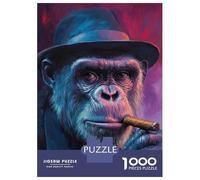 Rompecabezas De 1000 Piezas para Adultos The Coolest Chimp in Town Rompecabezas para Adolescentes Juegos Relajantes Alivia El Estrés 38x26cm/1000pcs