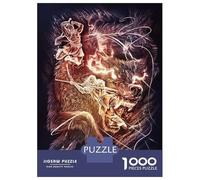 Rompecabezas De 1000 Piezas para Adultos The Death of Odin Rompecabezas para Adolescentes Juguetes Antiestrés Desafío Difícil Actividades Divertidas En Casa 38x26cm/1000pcs