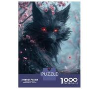 Rompecabezas De 1000 Piezas para Adultos The Demon Kitsune Fox Rompecabezas para Adultos Juegos Divertidos Decoración del Hogar Cumpleaños Y Navidad 70x50cm/1000pcs