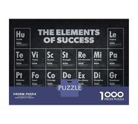 Rompecabezas De 1000 Piezas para Adultos The Elements of Success Rompecabezas para Adultos Juguete Decoración De Pared Regalos para Mujeres para Cumpleaños, Navidad 38x26cm/1000pcs