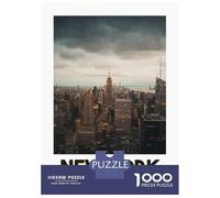 Rompecabezas De 1000 Piezas para Adultos The Empire State Building Rompecabezas para Adultos Juego De Ingenio Desafío Educativo Difícil 38x26cm/1000pcs
