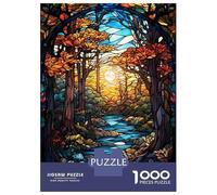 Rompecabezas De 1000 Piezas para Adultos The Flow of Autumn Rompecabezas para Adultos Juguetes Antiestrés Difícil Difícil Y Desafiante 38x26cm/1000pcs