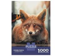 Rompecabezas De 1000 Piezas para Adultos The Fox and Butterfly Rompecabezas para Adultos Juguetes Antiestrés Corte De Precisión Actividades Divertidas En Casa 52x38cm/1000pcs